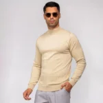 CAMISOLA MEIA GOLA BEGE ZOLF