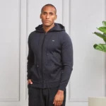 CASACO COM CAPUZ E BOLSO AZUL ZOLF