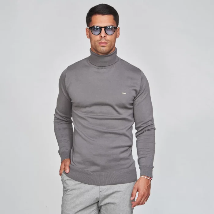 CAMISOLA GOLA ALTA CINZA ZOLF - Image 1