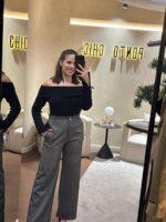 CAMISOLA PRETA DECOTE BARCO PONTOCHIC - Image 3