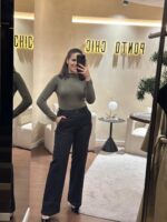 CAMISOLA VERDE DE GOLA ALTA PONTO CHIC