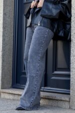 CALÇA JEANS WIDE LEG CINZA PONTO CHIC - Image 4