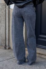 CALÇA JEANS WIDE LEG CINZA PONTO CHIC - Image 6
