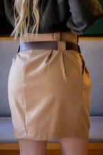 SAIA CAMEL COM CINTO CASTANHO DIXIE - Image 5