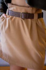 SAIA CAMEL COM CINTO CASTANHO DIXIE - Image 4