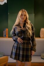 SAIA XADREZ CASTANHA DIXIE - Image 2