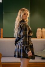 SAIA XADREZ CASTANHA DIXIE - Image 5