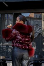 CASACO ACOLCHOADO BORDÔ COM PELO FLO&CLO - Image 8