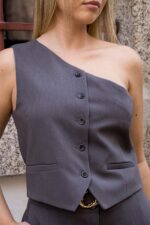 COLETE CINZENTO DE CORTE CLÁSSICO IMPERIAL - Image 4