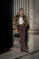 CASACO DE PELO COM CINTO BEGE FLO&CLO - Image 2