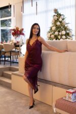 TOP CETIM BORDÔ COM RENDA RINASCIMENTO - Image 3