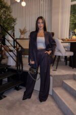 CALÇAS ÀS RISCAS PRETAS IMPERIAL