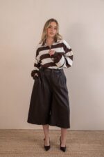 CULOTTE CASTANHA EM ECOPELE PONTO CHIC