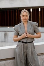 BLAZER CURTO CINZENTO DE MANGA CURTA IMPERIAL