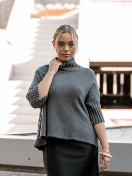 CAMISOLA DE MALHA CINZENTA IMPERIAL