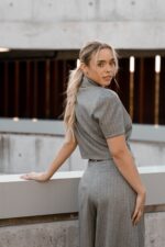 BLAZER CURTO CINZENTO DE MANGA CURTA IMPERIAL - Image 6