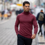 CAMISOLA GOLA ALTA BORDEAUX ZOLF