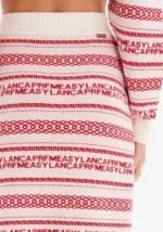 CAMISOLA TRICOT VERMELHA E BRANCA COM LOGO LANÇA PERFUME - Image 4