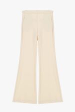 CALÇAS CREME COM CINTURA EM CETIM E PREGAS IMPERIAL - Image 5