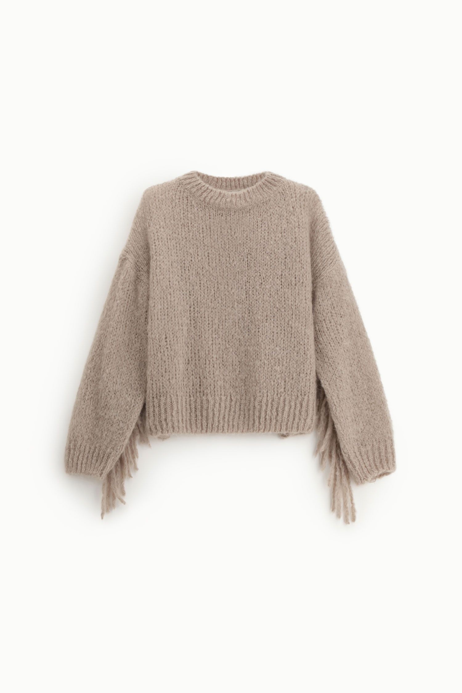 01170_M277Y232_F CAMISOLA DE MALHA BEGE DIXIE - Image 1