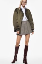 SAIA CURTA XADREZ VERDE MILITAR IMPERIAL - Image 3