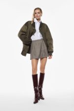 SAIA CURTA XADREZ VERDE MILITAR IMPERIAL - Image 5