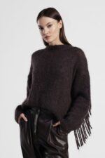 CAMISOLA DE MALHA CASTANHA DIXIE