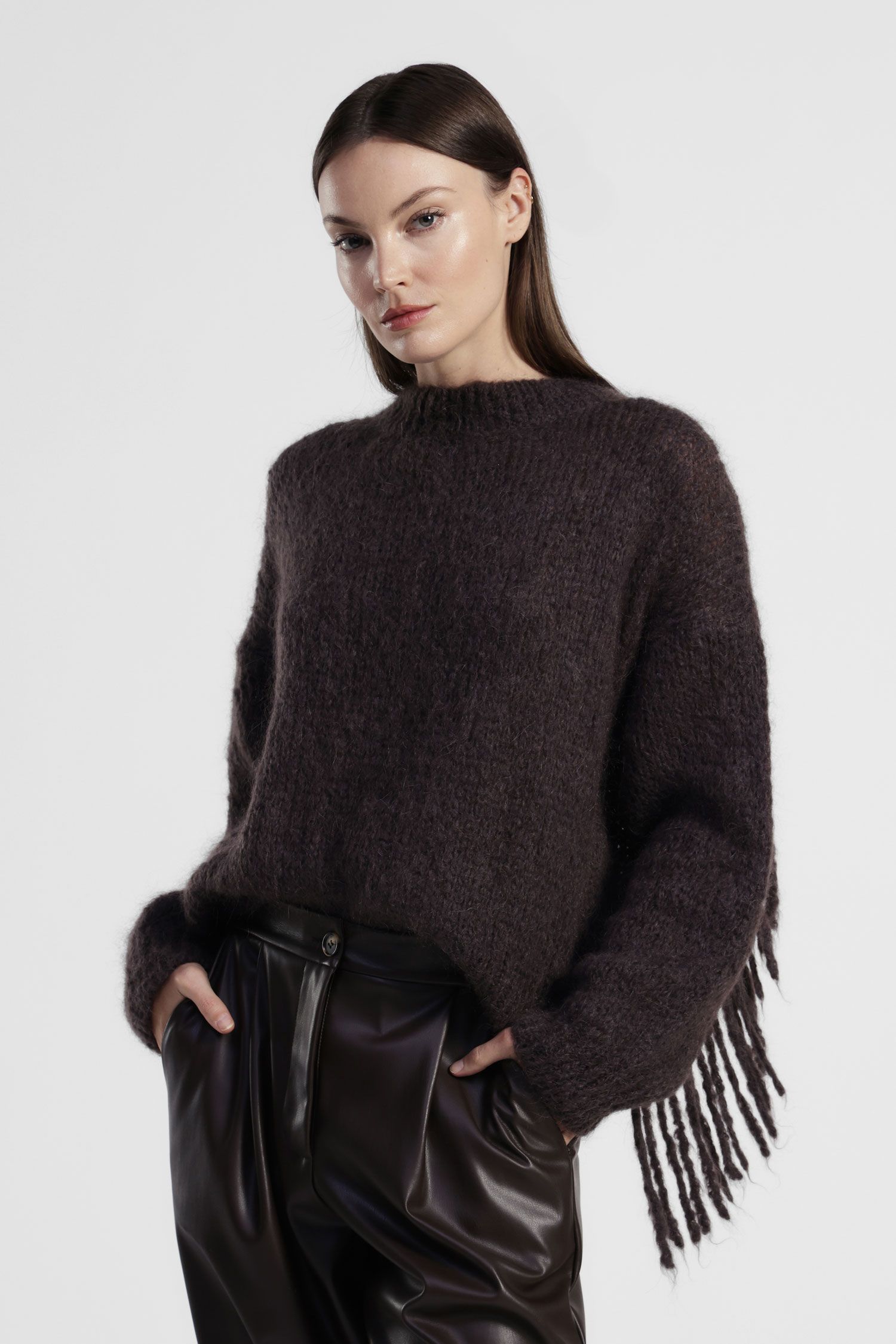 01850_M277Y232_IF CAMISOLA DE MALHA CASTANHA DIXIE - Image 1