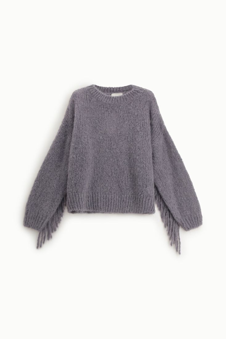 01930_M277Y232_F CAMISOLA DE MALHA CINZA DIXIE - Image 1