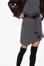 SAIA CINZA ESCURO COM CINTO IMPERIAL - Image 6