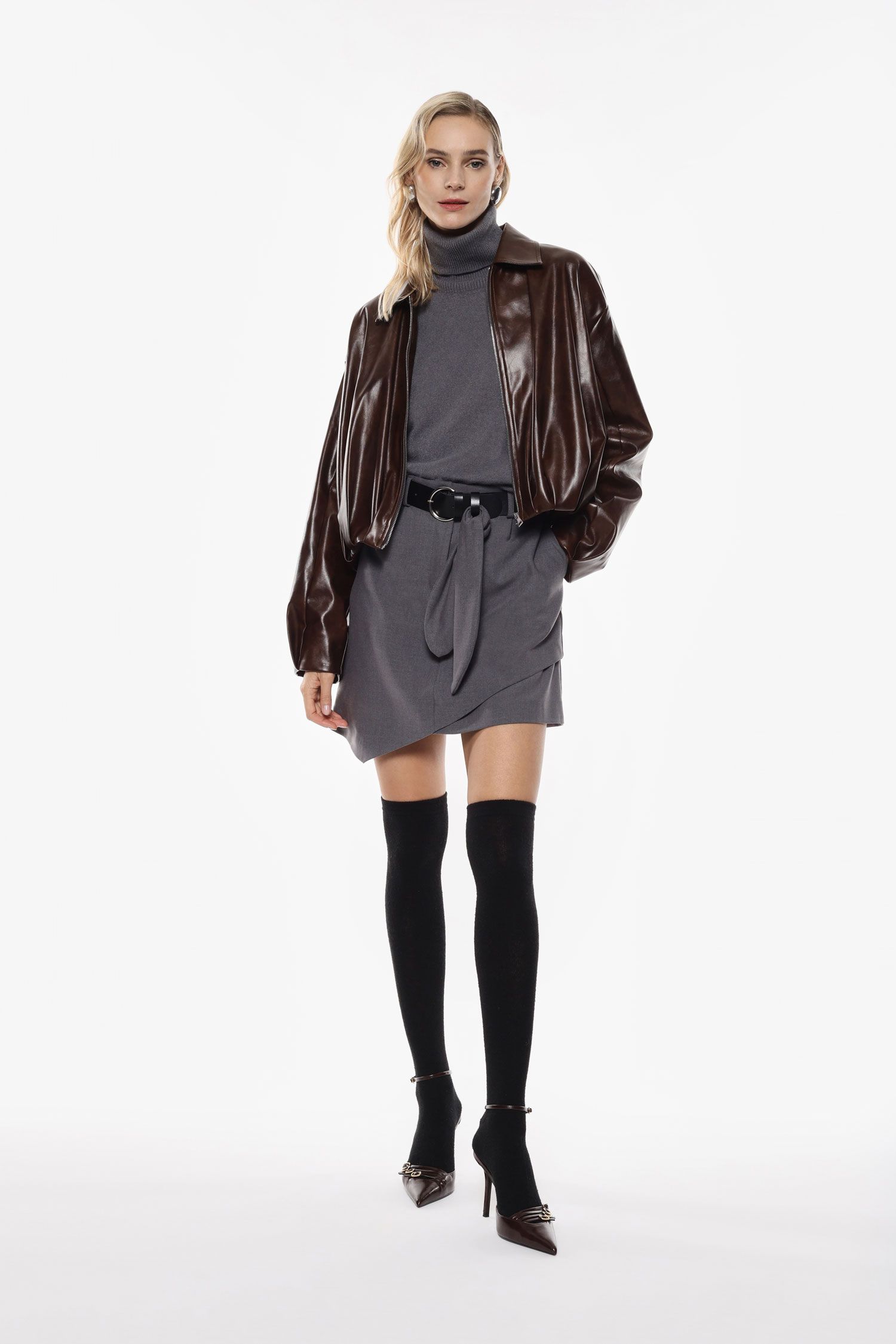 01940_GMH3KJY_IR SAIA CINZA ESCURO COM CINTO IMPERIAL - Image 1