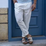 CALÇA DE LINHO BRANCA ZOLF