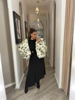 CASACO PELO BRANCO COM PADRÃO MANCHADO IMPERIAL - Image 2