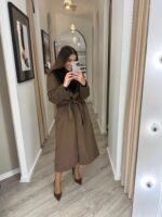 CASACO CASTANHO COM PELO PONTO CHIC - Image 2