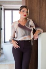 TÚNICA LAÇO ESTAMPADA SILVINA CAMPOS