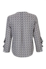 BLUSA ESTAMPADA FOLHAS COM DETALHE DE FOLHO SILVINA CAMPOS - Image 2