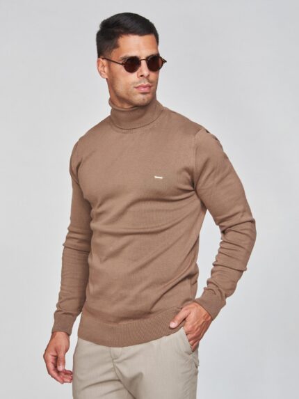 CAMISOLA GOLA ALTA TAUPE ZOLF