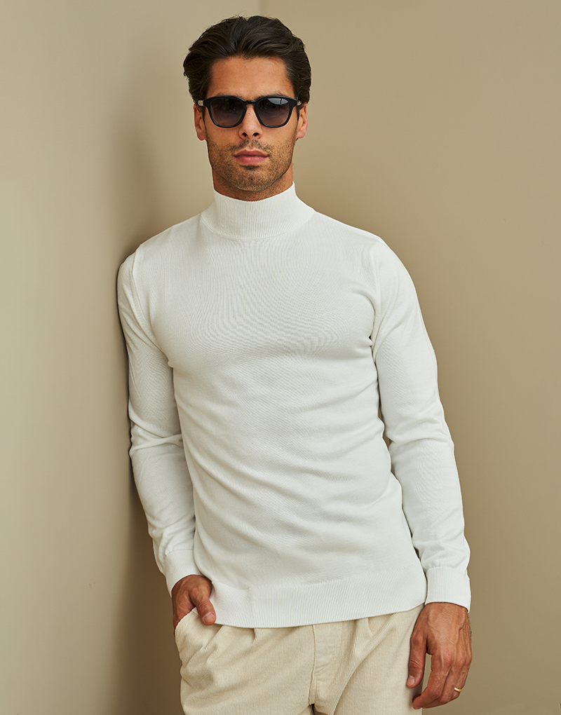 232003009_Branco CAMISOLA MEIA GOLA BRANCA ZOLF - Image 1