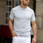 T-SHIRT TRICOT CINZENTA ZOLF