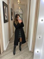 CASACO CLÁSSICO COM LAPELAS PRETO PONTO CHIC - Image 2