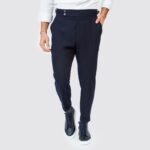 CALÇA TRESPASSE SEMI CLÁSSICA AZUL ZOLF - Image 2