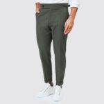 CALÇA TRESPASSE SEMI CLÁSSICA VERDE ESCURO ZOLF