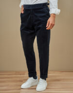 CALÇA BOMBAZINE TRESPASSE COM FIVELA AZUL ZOLF