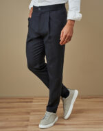 CALÇA ESTRUTURA DE ESPINHA AZUL ZOLF