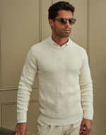 CAMISOLA TRICOT ESTRUTURA ENTRELACE CRU ZOLF