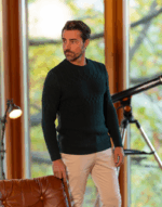 CAMISOLA TRICOT SEMI TRANÇA VERDE ESCURO ZOLF