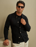 CASACO PONTO CROCHÉ PERFURADO PRETO ZOLF - Image 2