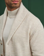 CASACO DE MALHA COM MESCLA DE LÃ BEGE ZOLF - Image 2