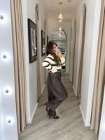 CALÇAS CASTANHAS EM ECOPELE PONTO CHIC - Image 2