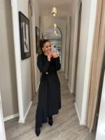 VESTIDO PRETO COM DRAPEADOS IMPERIAL - Image 4